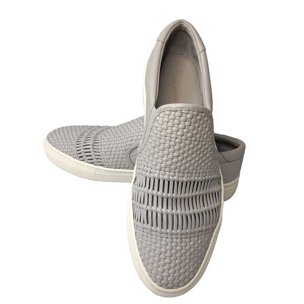 VIA SPIGA Sara Leather Sneakers Womens Size 9M Shoes Retail $225